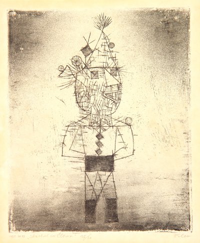 Prickle de Clown, of Stachel der Clown door Paul Klee
