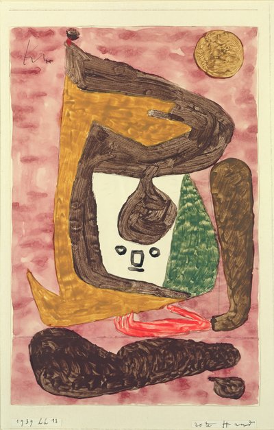 Rode Hand door Paul Klee