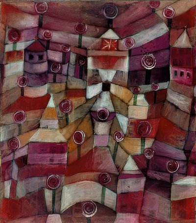 Rozen tuin door Paul Klee