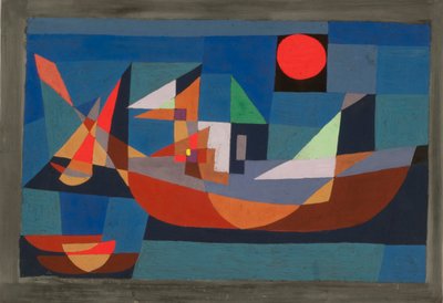 Schepen in Rust door Paul Klee