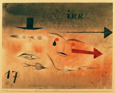 Zeventien, verkeerd door Paul Klee