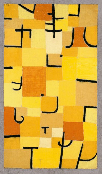 Tekens in Geel door Paul Klee
