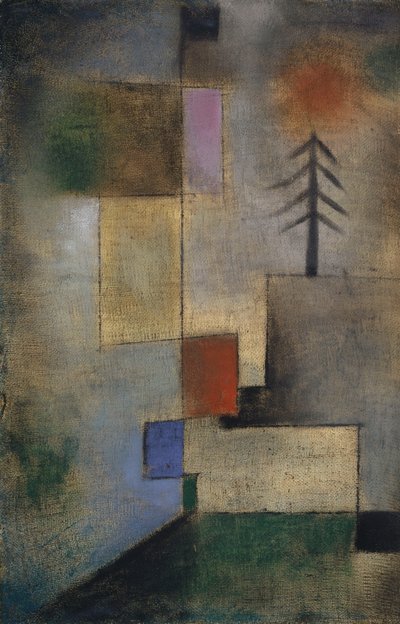 Kleine afbeelding van sparren door Paul Klee