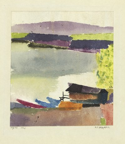 Kleine haven, 1914 door Paul Klee