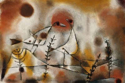 Sneeuwkippen, ca. 1920 door Paul Klee