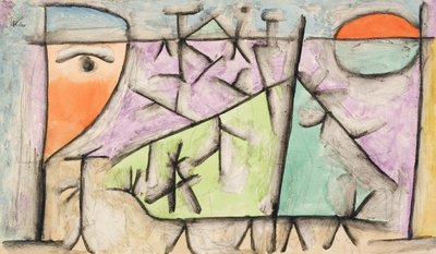 Zonsondergang door Paul Klee