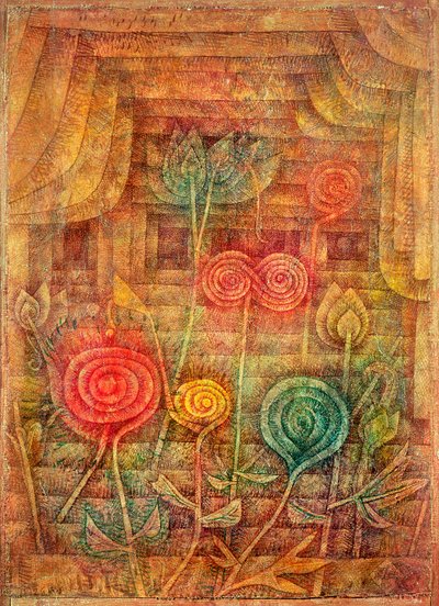 Spiraalbloemen door Paul Klee