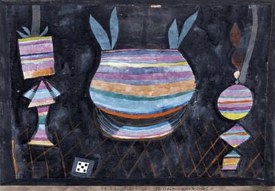 Stilleven met dobbelstenen door Paul Klee