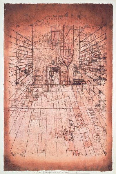 Zwitserland, Bern, Kamerperspectief met Inwoners door Paul Klee