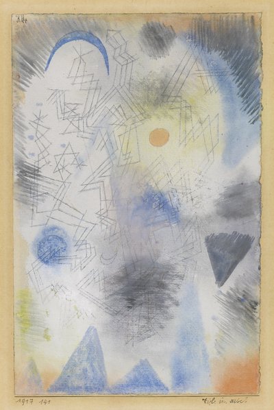 Doelen in de mist, 1917 door Paul Klee