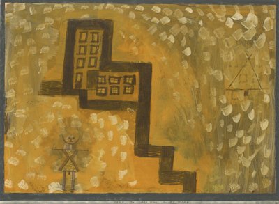 Het Huis Op Hoogte, 1923 door Paul Klee