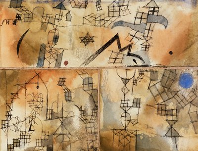 Driedelige Compositie door Paul Klee
