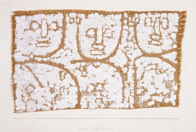 Drie figuren door Paul Klee