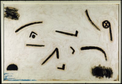 Zonder Titel (tekens op zwarte achtergrond), c.1940 door Paul Klee