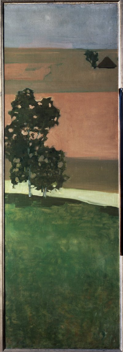 Uitzicht op de Aar-vallei, Zwitserland door Paul Klee