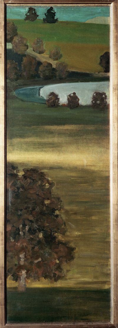 Uitzicht op de Aar-vallei, Zwitserland door Paul Klee