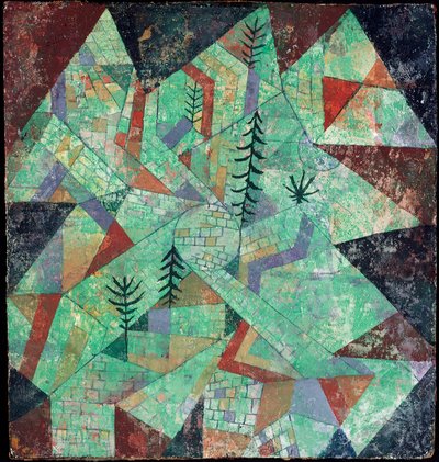 Wald bau door Paul Klee