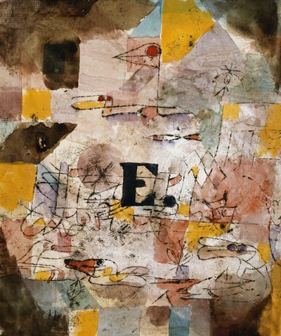 Watervogel (E. nten) door Paul Klee