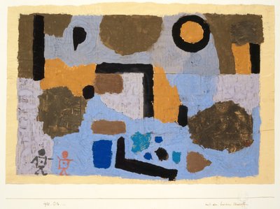 Met de twee verloren zielen, 1938 door Paul Klee