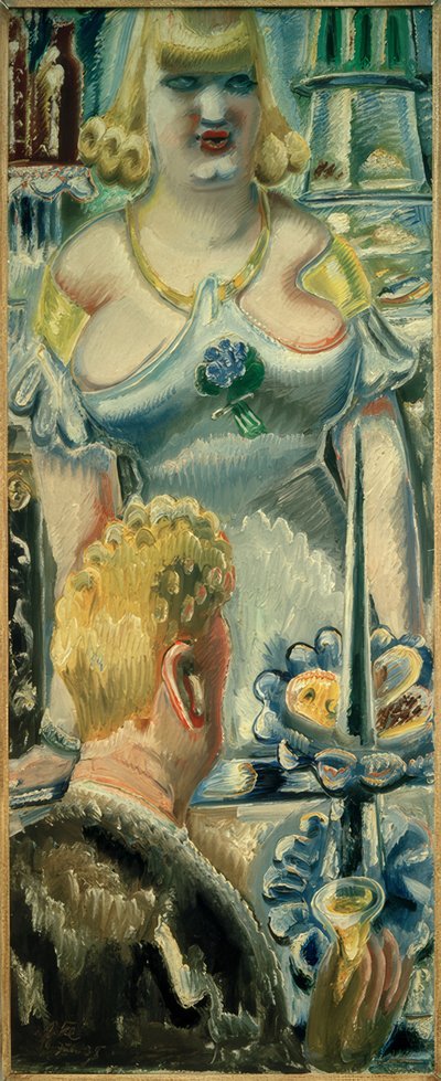 Blonde Bardame met Heer door Paul Kleinschmidt