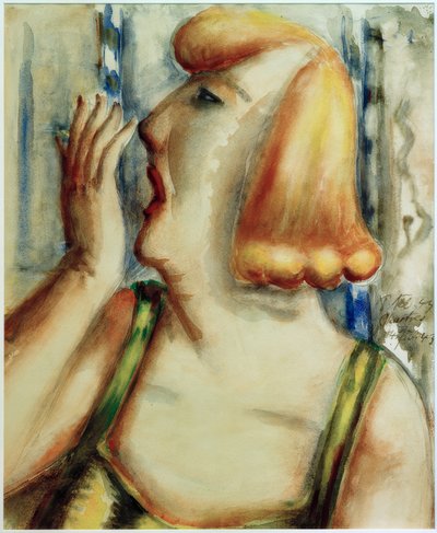 Gaperende vrouw door Paul Kleinschmidt