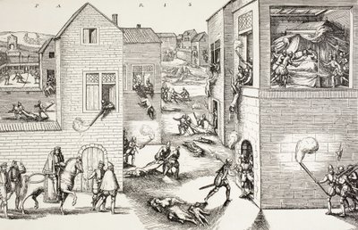 Het bloedbad op St. Bartholomeusdag in augustus door Paul Lacroix