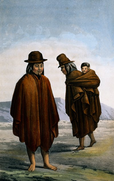 Vlakke Indianen van Bogota, gravure door Paul Legrand door Paul Legrand