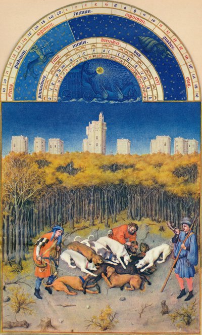 December - het Kasteel van Vincennes door Paul Limbourg
