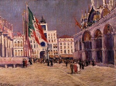 Feestdag, ca. 1925 door Paul Mathieu