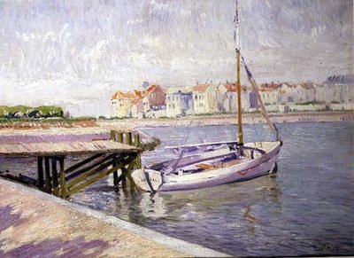 De aanlegsteiger, ca. 1925 door Paul Mathieu