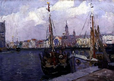 De haven van Oostende door Paul Mathieu