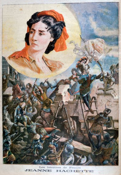 Jeanne Hachette, Franse heldin, 1894 door Paul Merwart