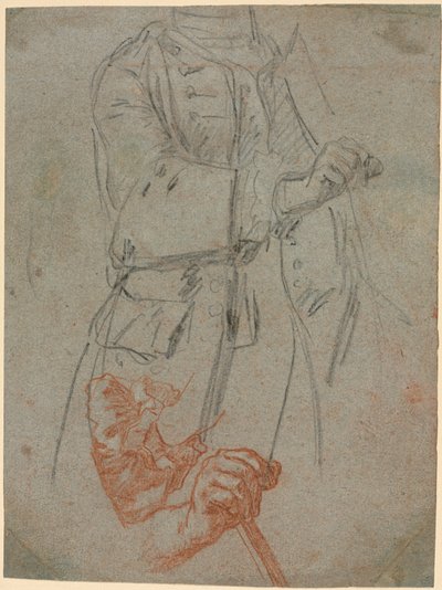 Studies van een Kostuum, Mouw en Hand door Paul Michel Hossard
