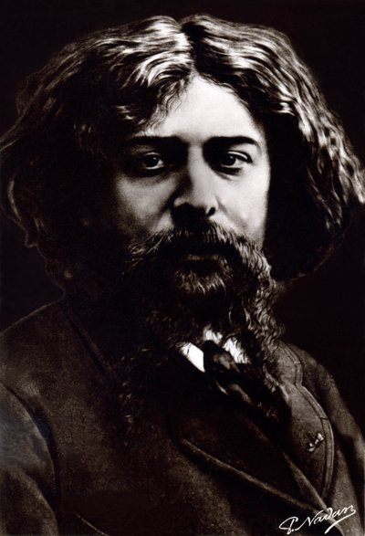 Alphonse Daudet, ca. 1880 door Paul Nadar