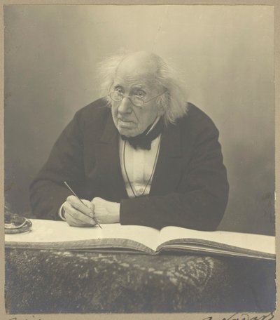 Marie-Eugène Chevreul door Paul Nadar