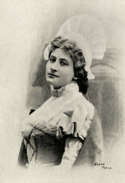 Portret van Lucienne Breval (foto) door Paul Nadar