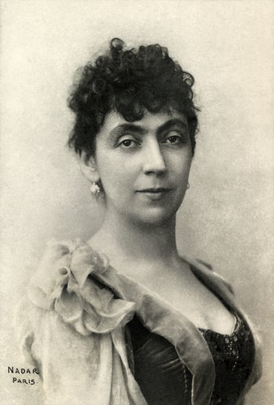Portret van Madeleine Lemaire (foto) door Paul Nadar