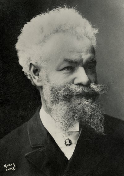Portret van Michel Munkaczy (foto) door Paul Nadar