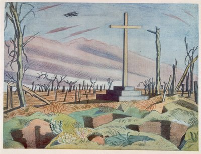 Een Canadees monument, uit Britse kunstenaars aan het front, Vervolg van het Westelijk Front, Deel Drie, Paul Nash door Paul Nash
