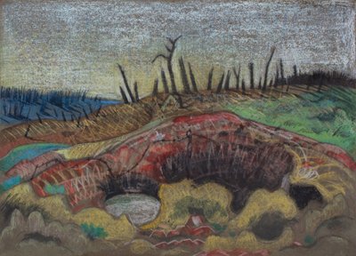 A Farm, Wytschaete door Paul Nash