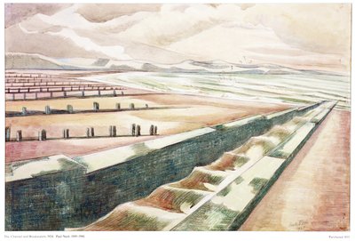 Kanaal en Golfbreker door Paul Nash