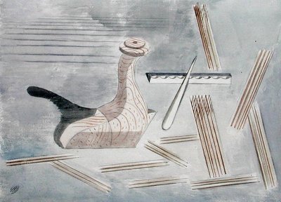 Commentaar op Leda door Paul Nash
