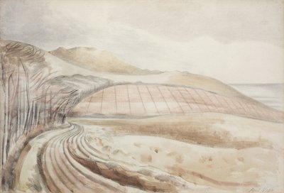 Landschap Dorset door Paul Nash