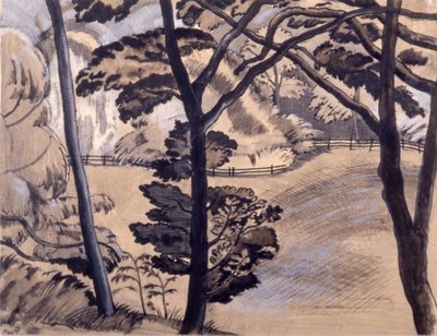 Rand van het bos door Paul Nash