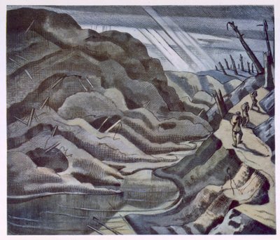 Landschap, Jaar des Heren 1917, uit British Artists at the Front, Vervolg van The Western Front, Deel Drie, Paul Nash door Paul Nash