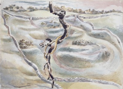 Object bij Scarbank door Paul Nash