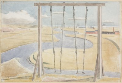 Rivier door Paul Nash