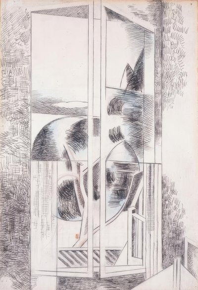 Riviera raam abstract door Paul Nash