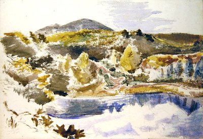 Het Blauwe Zwembad door Paul Nash