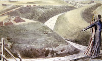 De Grote Dijk, Romney Marsh door Paul Nash